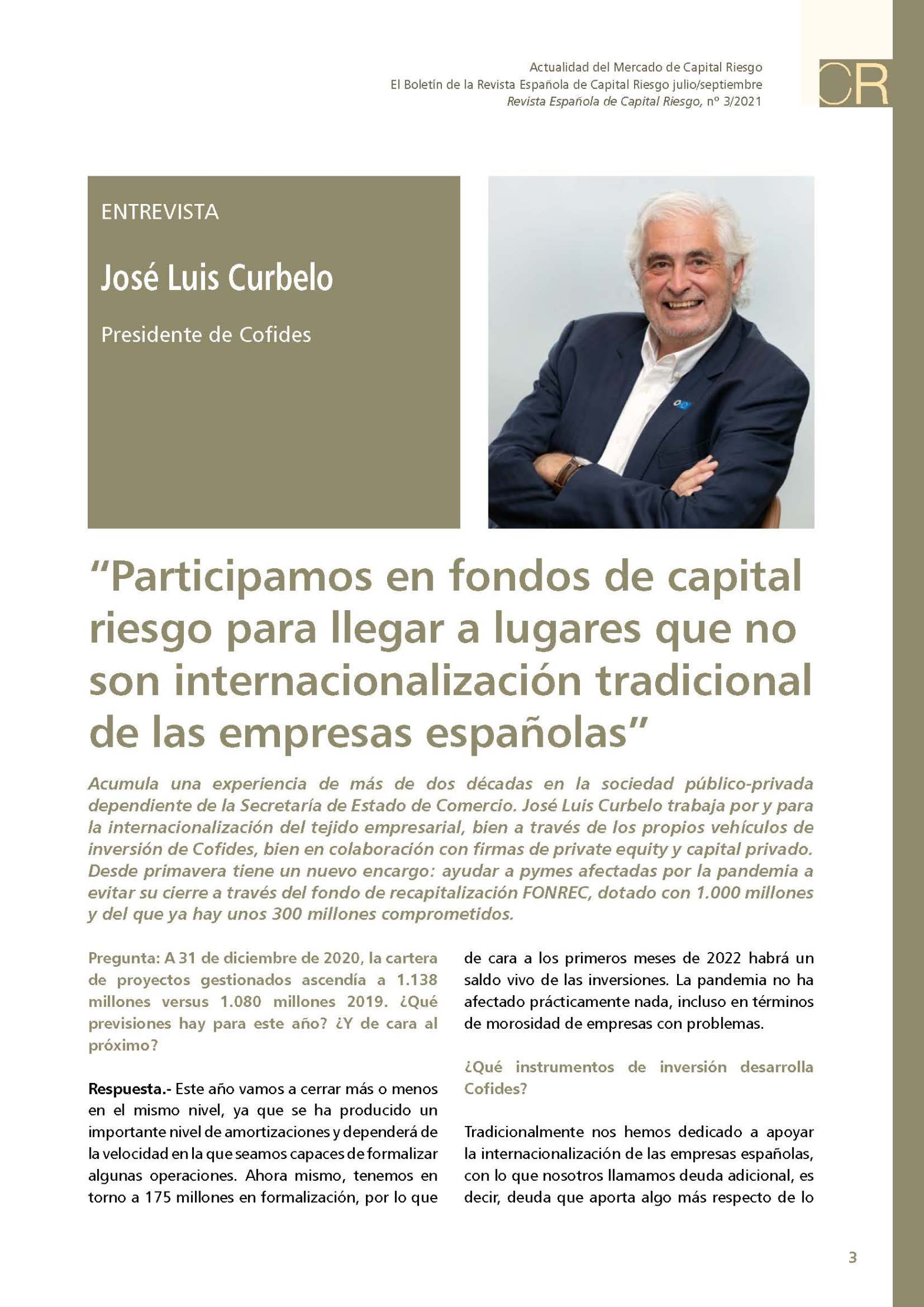 Entrevista a Jose Luis Curbelo - Presidente de COFIDES -